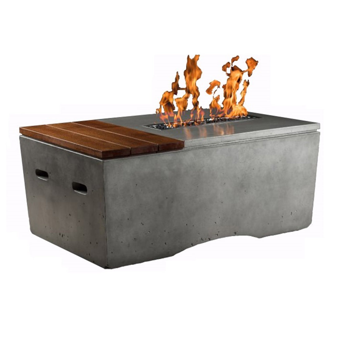 Slick Rock Oasis Fire Table - Rectangle - Majestic Fountains