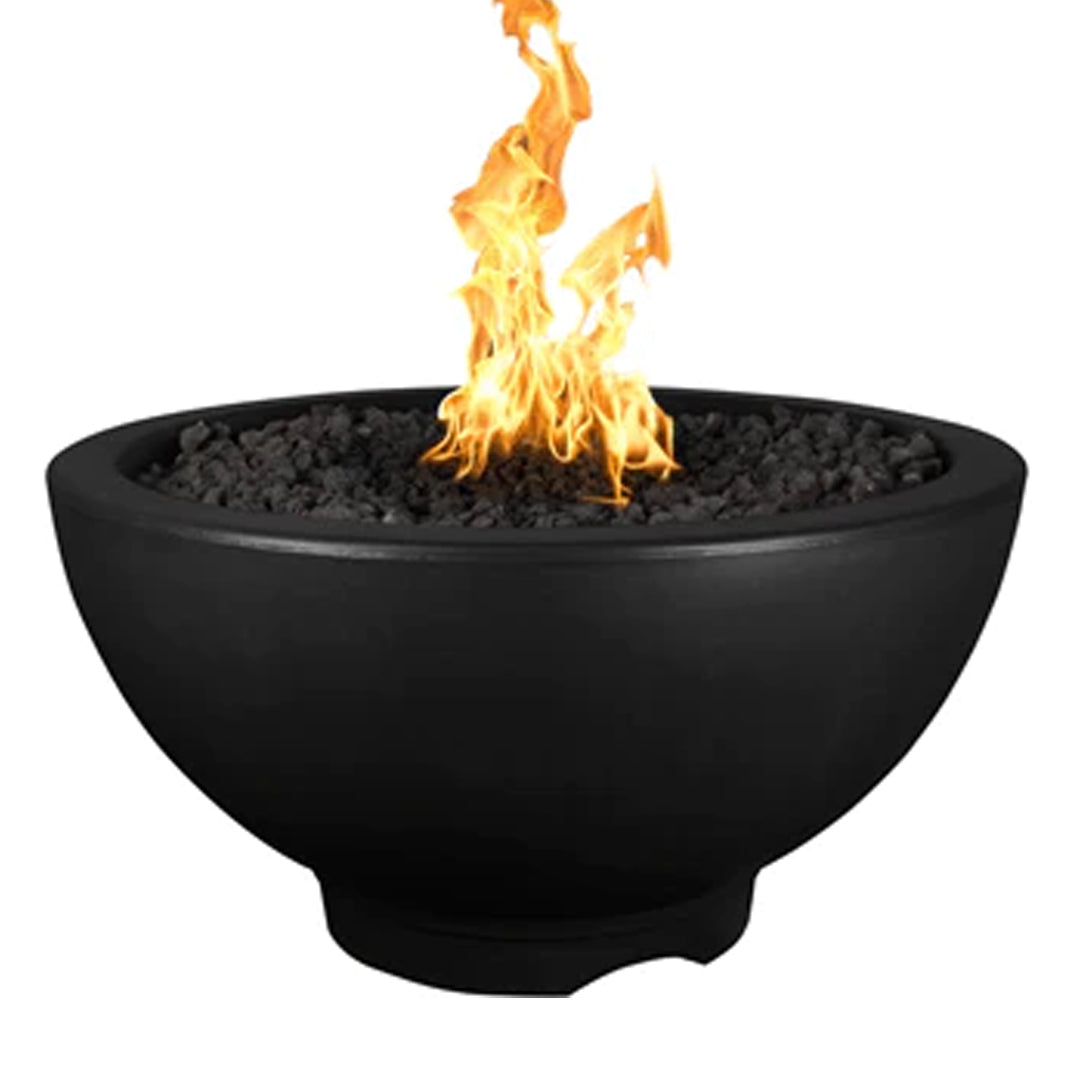 Sonoma Round Fire Pit in GFRC Concrete - Majestic Fountains