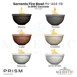 Sorrento Fire Bowl PH-444-FB in GFRC - Majestic Fountains