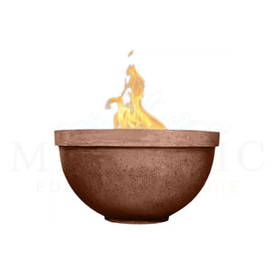 Sorrento Fire Bowl PH-444-FB in GFRC Concrete by Prism Hardscapes Cafe - Majestic Fountains