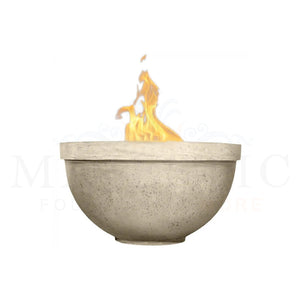 Sorrento Fire Bowl PH-444-FB in GFRC Concrete by Prism Hardscapes Coastal - Majestic Fountains