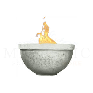 Sorrento Fire Bowl PH-444-FB in GFRC Concrete by Prism Hardscapes Natural - Majestic Fountains