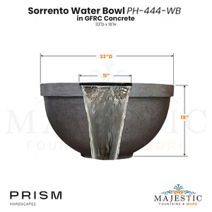 Sorrento Water Bowl PH-444-WB in GFRC Size  - Majestic Fountains