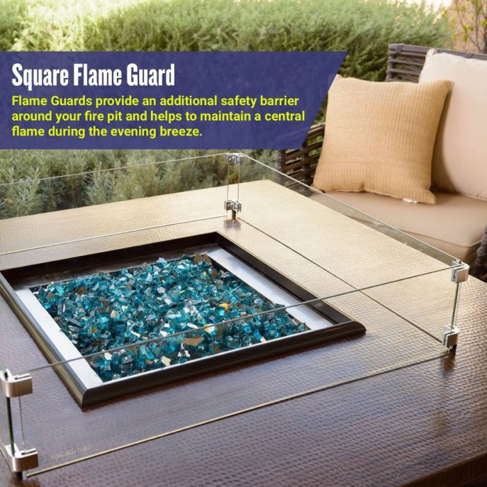 Square Glass Wind Guard