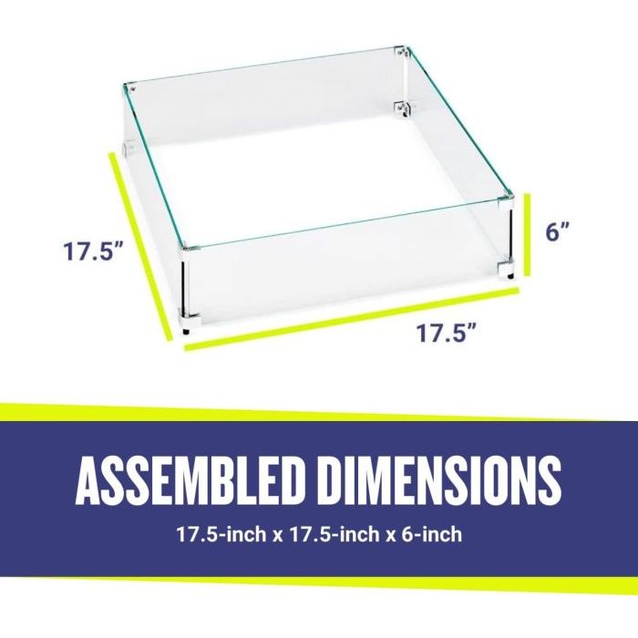 Square Glass Wind Guard