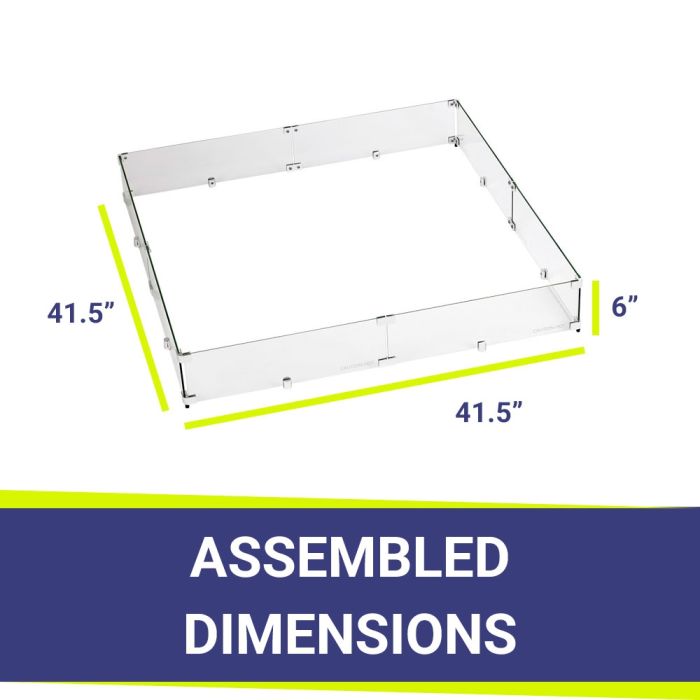 Square Glass Wind Guard