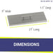 Stainless Steel Rectangular Lid for Rectangle Drop-In Fire Pit Pan - Majestic fountains