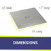 Stainless Steel Square Lid for Square Drop-In Fire Pit Pan -  Majestic Fountains