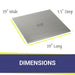 Stainless Steel Square Lid for Square Drop-In Fire Pit Pan -  Majestic Fountains