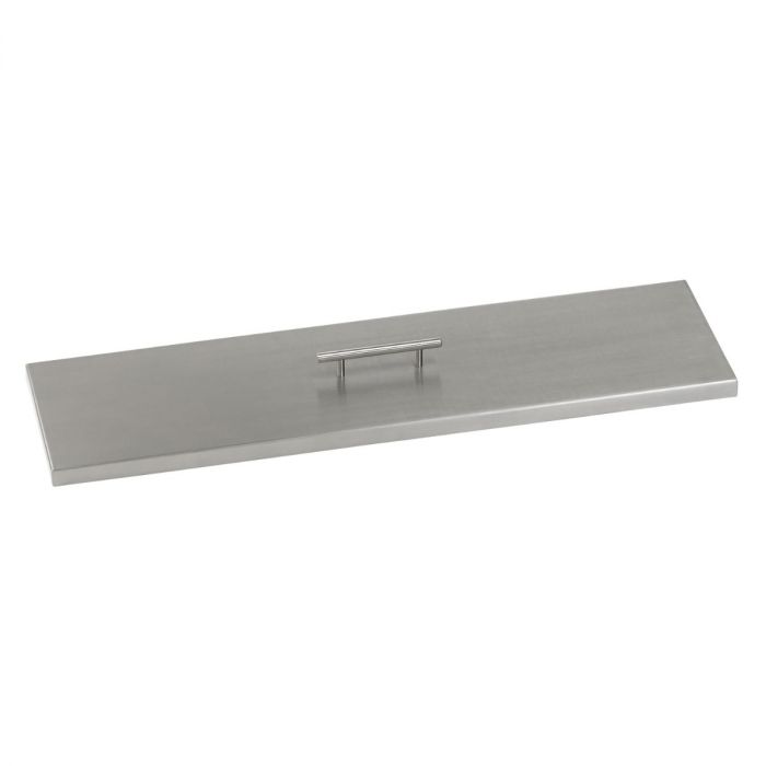 Stainless Steel linear Lid for linear Drop-In Fire Pit Pan - Majestic fountains