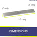 Stainless Steel linear Lid for linear Drop-In Fire Pit Pan - Majestic fountains