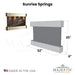 Sunrise Springs 35"H x 52"W - Indoor Wall Fountain - Majestic Fountains