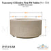 Tuscany Cilindro Fire Pit Table PH-709 in GFRC Concrete by Prism Hardscapes Size - Majestic Fountains adn More