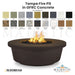 Tempe Fire Pit in GFRC Concrete - Majestic Fountains