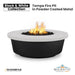 Tempe Fire Pit in Powder Coated Steel - Majestic Fountains