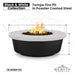 Tempe Fire Pit in Powder Coated Steel Size - Majestic Fountains