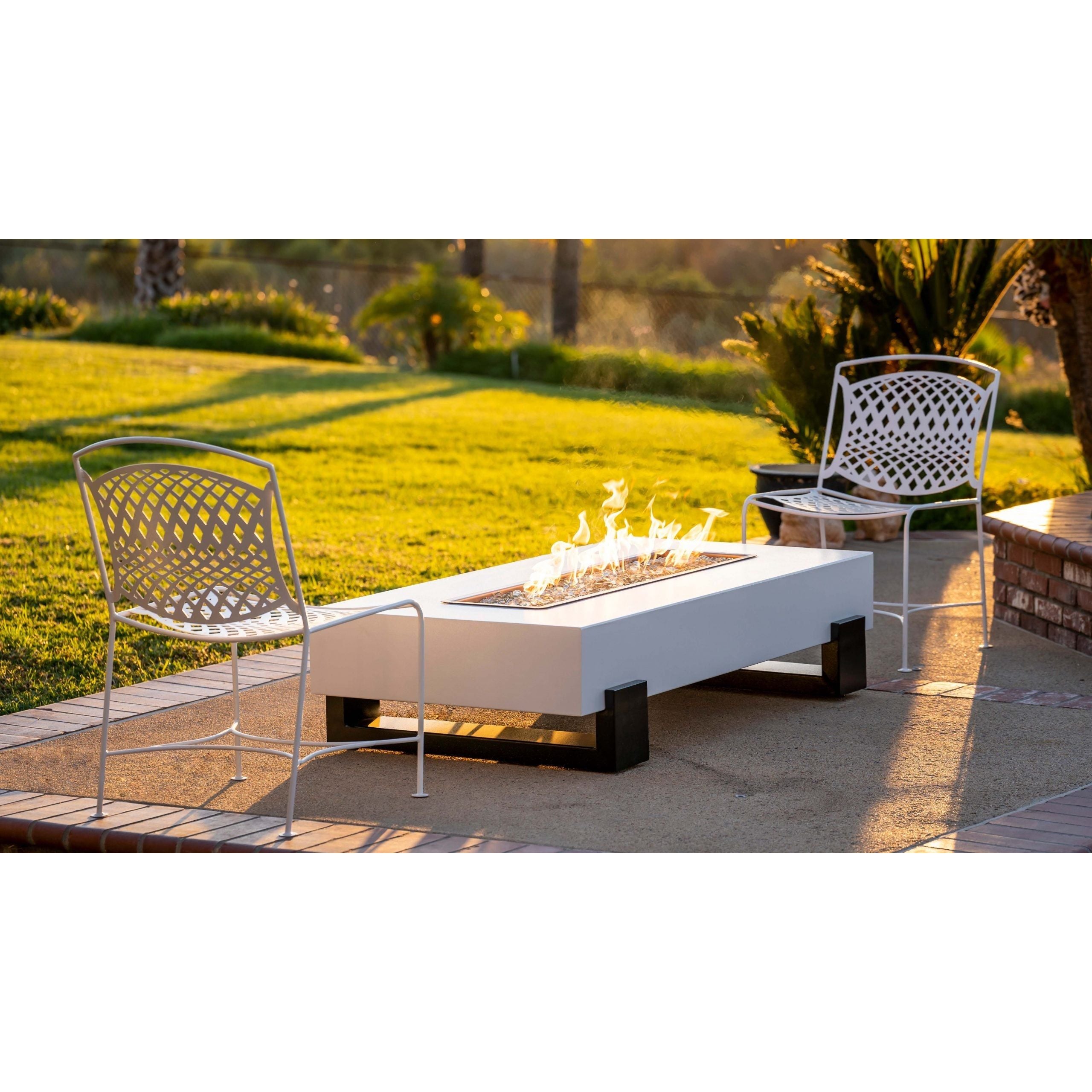 The Outdoor Plus Baja Fire Pit in Powder Coated Steel - Majestic Fountains and More