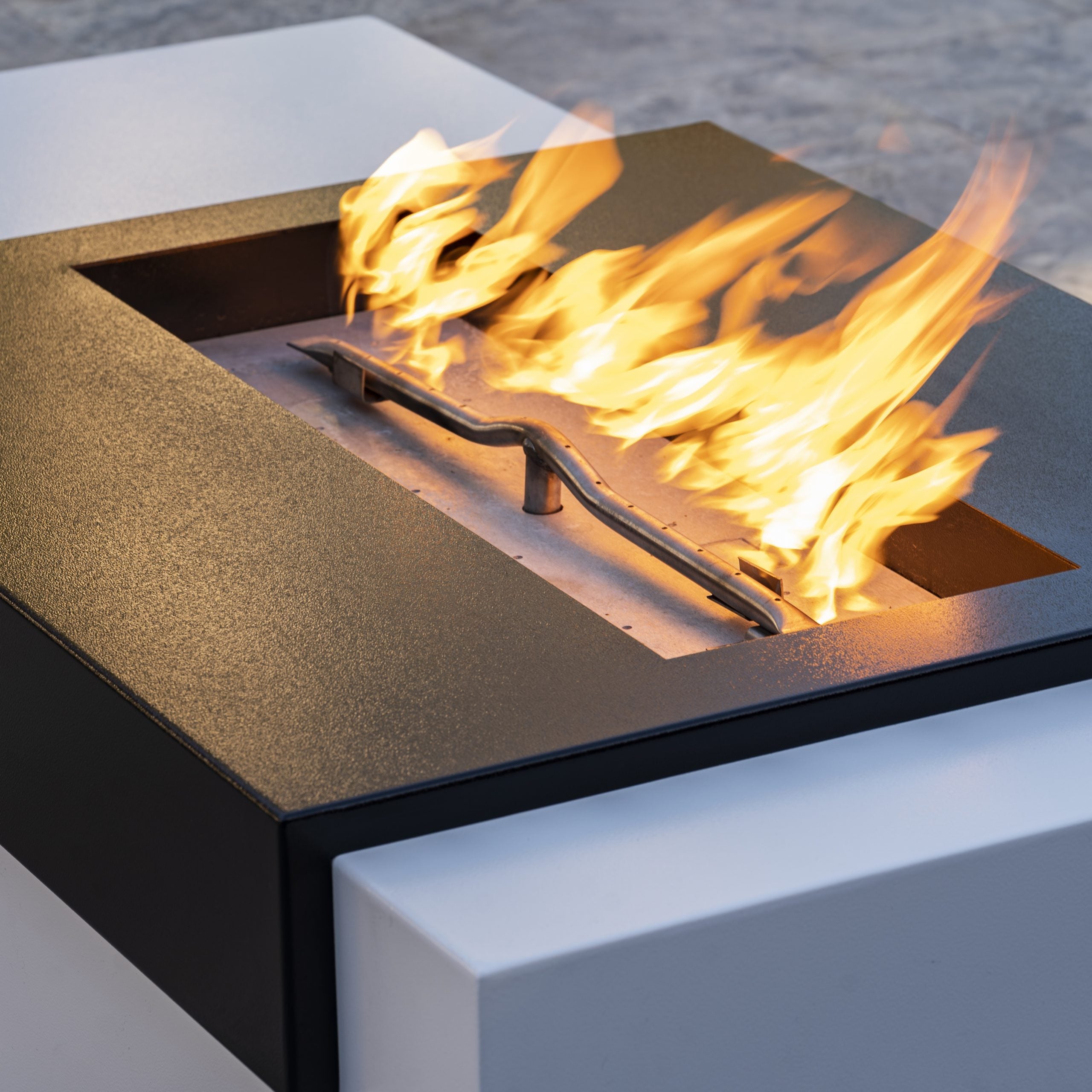 The Outdoor Plus Moonstone Fire Pit in Powder Coated Steel - Majestic Fountains and More.