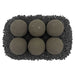 Thunder Gray Lite Stone Fire Balls - Set of 6 - Majestic Fountains and More.