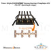 Tree-Style CROSSFIRE® Brass Burner Outdoor FirePlace Kit for 30" Opening by Warming Trends - Majestic Fountains and More