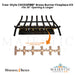 Tree-Style CROSSFIRE® Brass Burner Outdoor FirePlace Kit for 36" Opening by Warming Trends - Majestic Fountains and More