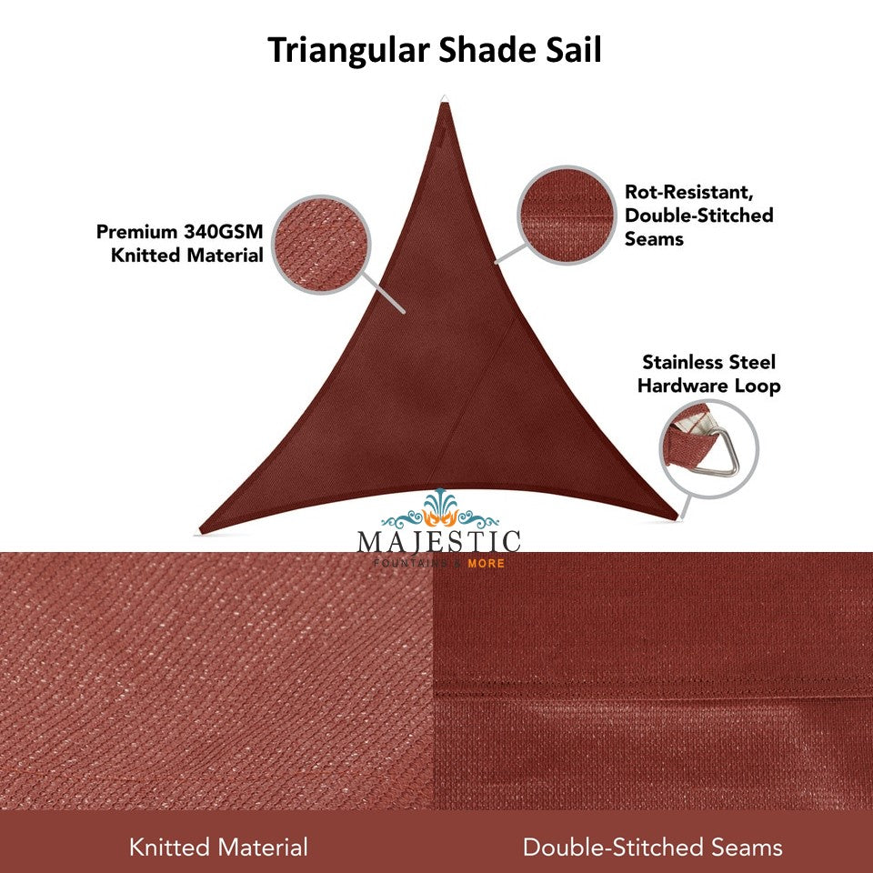 Triangular Shade Sail  - Majestic Fountains