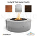 Unity 18 Tall Metal Fire Pit - Majestic Fountains and More