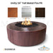 Unity 24 Tall Metal Fire Pit - Majestic Fountains and More