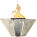 Verona 2 Fire & Water Bowl in GFRC Concrete by Prism Hardscapes - Majestic Fountains and More.