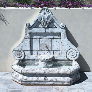 Versailles Wall Fountain in Cast Stone - Fiore Stone 2021-FW - Majestic Fountains and More