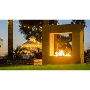 Williams Fireplace in Corten Steel by The Outdoor Plus - Majestic Fountains and More.