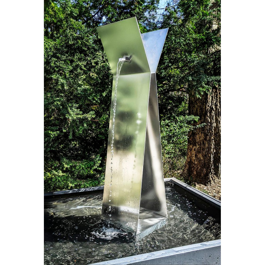 Zen X3 Tall 92H Metal Fountain - Majestic Fountains and More