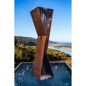 Zen K2 Tall 92H Metal Fountain - Majestic Fountains and More