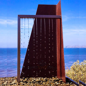 Zen Trapezoid D Metal Fountain - Majestic Fountains and More.