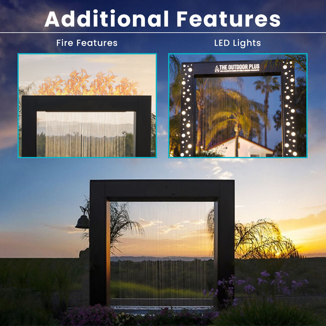 Paradise Falls Rain Curtain – Self Contained Unit in Powder Coated  - Majestic Fountains