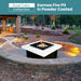 Kamoa Fire Pit in Dual Colored Powder Coated Metal