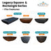 Legacy Sqaure & Rectangle Fire Features Series - Majestic Fountains