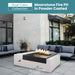 The Outdoor Plus Moonstone Fire Pit in Powder Coated Steel - Majestic Fountains and More.