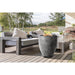 Pentola 1 Fire Table in GFRC Concrete by Prism Hardscapes - Majestic Fountains and More