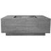 Prism Hardscapes - Tavola 3 Fire Table in GFRC Concrete - Match Lit - Majestic Fountains