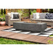 Prism Hardscapes Tavola 4 Fire Table in GFRC Concrete - Match Lit - Majestic Fountains