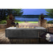 Prism Hardscapes Tavola 4 Fire Table in GFRC Concrete - Match Lit - Majestic Fountains