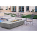 Prism Hardscapes - Tavola 5 Fire Table in GFRC Concrete - Match Lit - Majestic Fountains