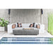 Prism Hardscapes - Tavola 5 Fire Table in GFRC Concrete - Match Lit - Majestic Fountains