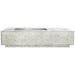 Prism Hardscapes - Tavola 5 Fire Table in GFRC Concrete - Match Lit - Majestic Fountains