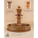 Giannini Garden Avignon Concrete Outdoor Courtyard Fountain With Basin - 1661 - Majestic Fountains