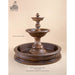 Giannini Garden Sienna Concrete Basin Outdoor Courtyard Fountain With Basin - 1666 - Majestic Fountains