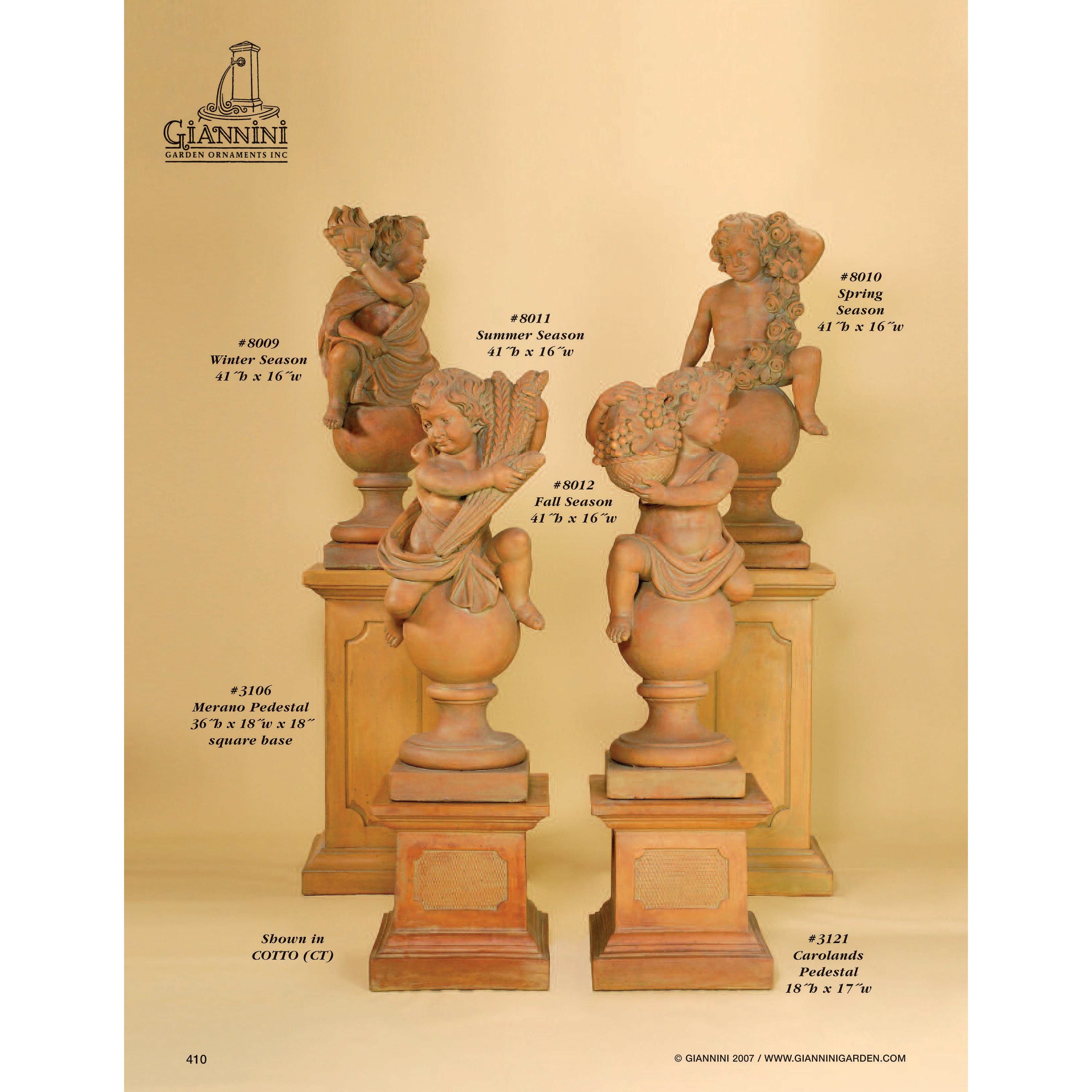 Giannini Garden Seasons Statues - Majestic Fountains