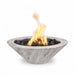 TOP Fires Cazo Round Fire Bowl in Wood Grain by The Outdoor Plus - Majestic Fountains