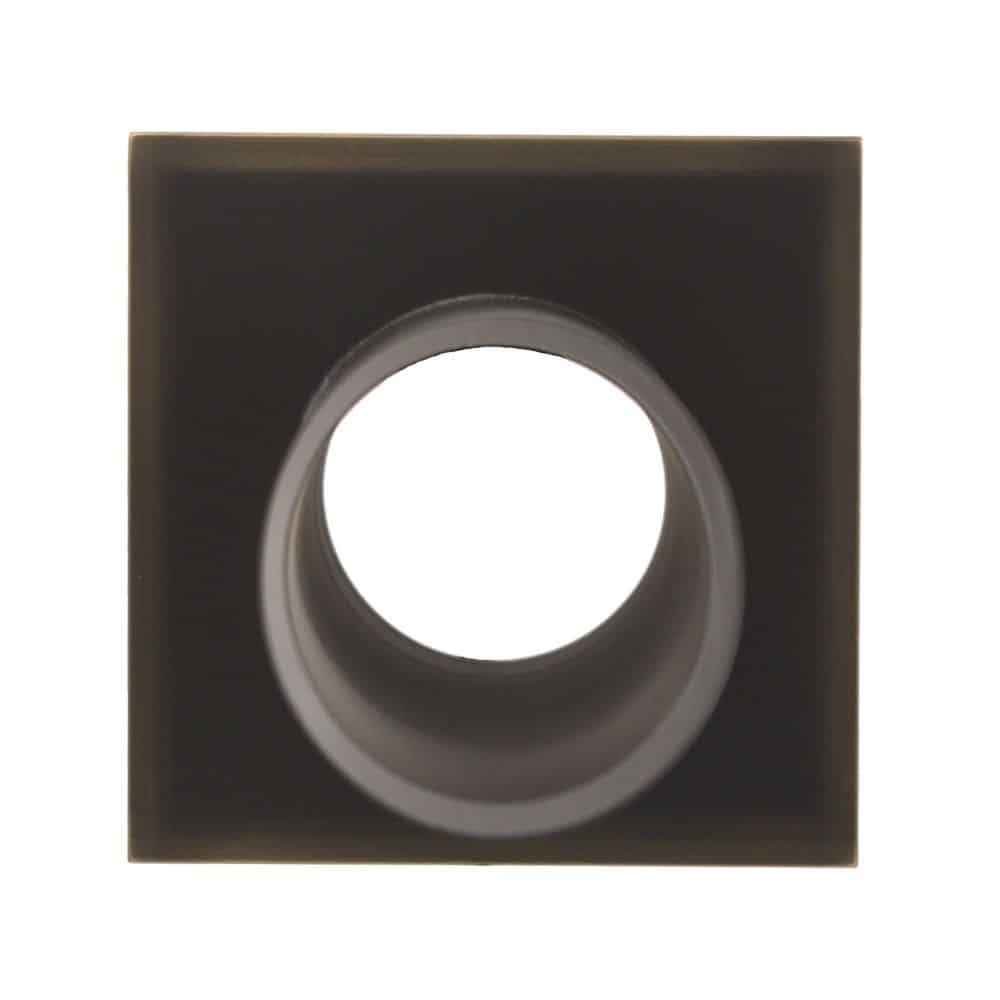 Deco Wall Scupper with Square Backplate – 2.0" - Majestic Fountains